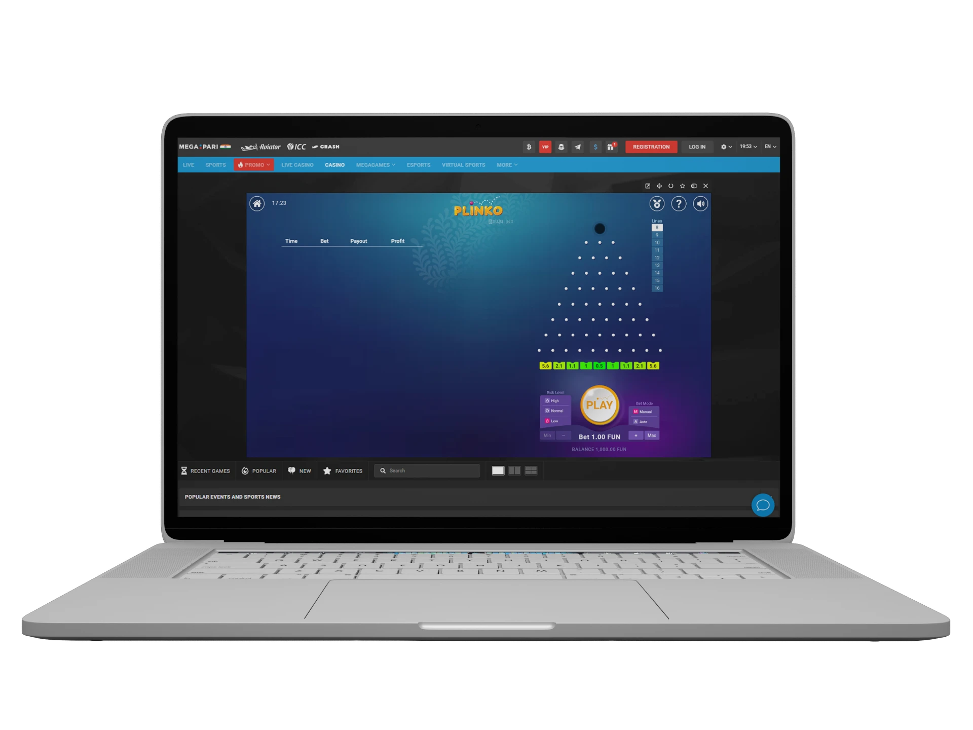 Learn how to play Plinko and start placing your bets today.