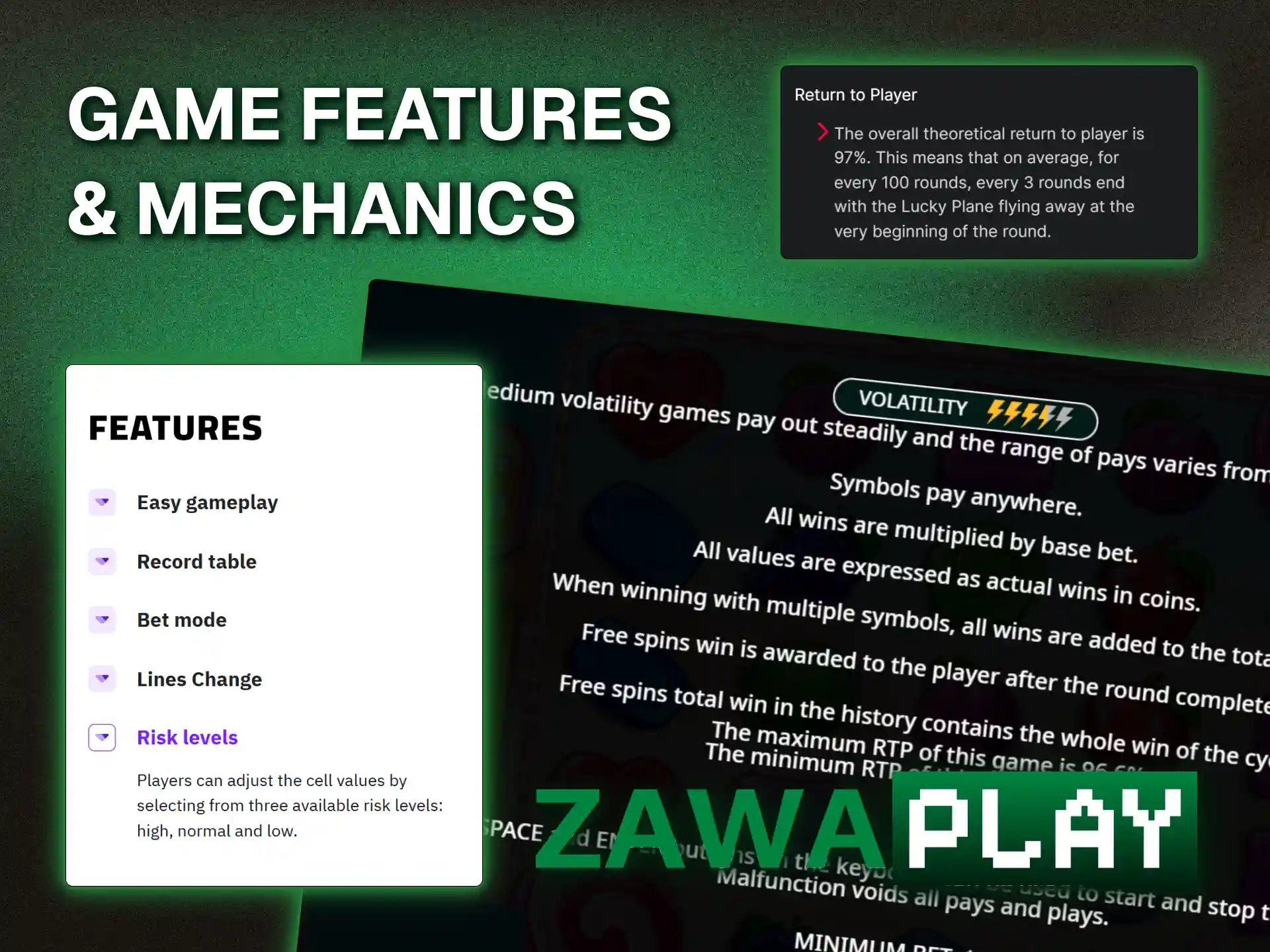Discover online casino game features and core mechanics at Zawaplay.